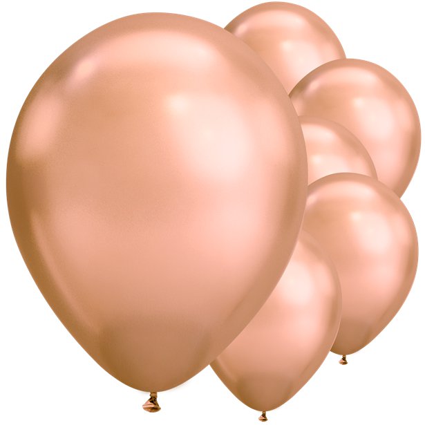 Rose Gold Chrome Balloons - 11" Latex (100pk) – product image 1