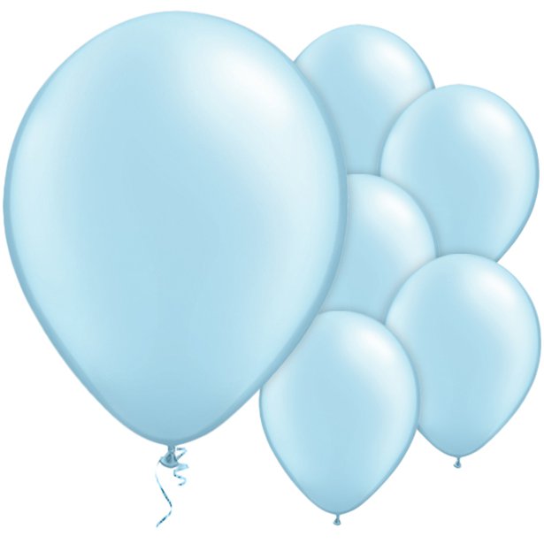 Light Blue Pearl Balloons - 11'' Latex (25pk)