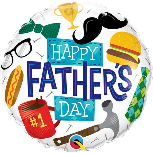 Happy Father's Day #1 Balloon - 18" Foil