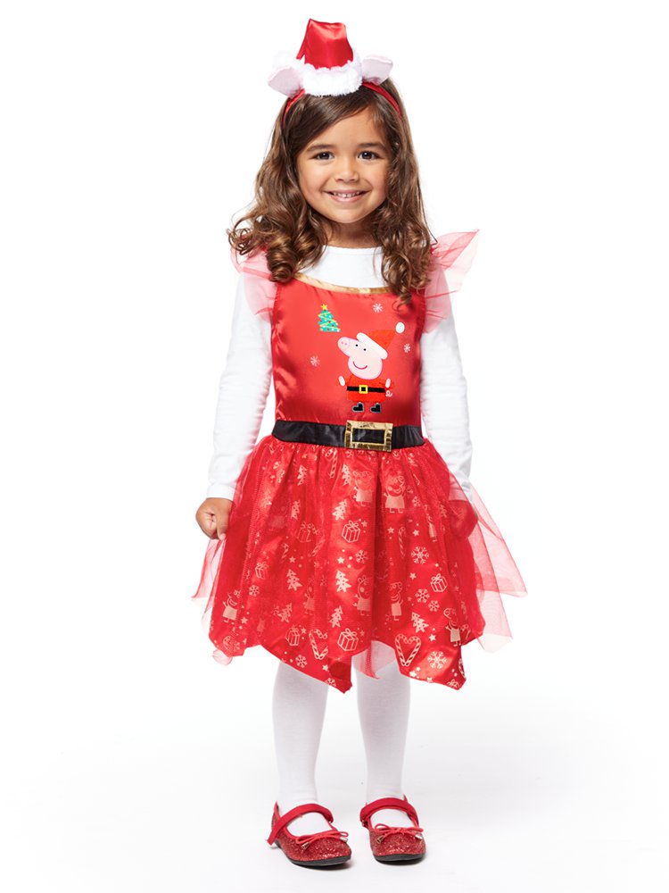 Peppa Pig Christmas Dress - Toddler and Child Costume