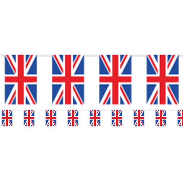 Union Jack Plastic Flag Bunting - 5m – product image 1