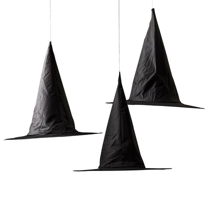 Hanging Black Witches Hats (3pk)