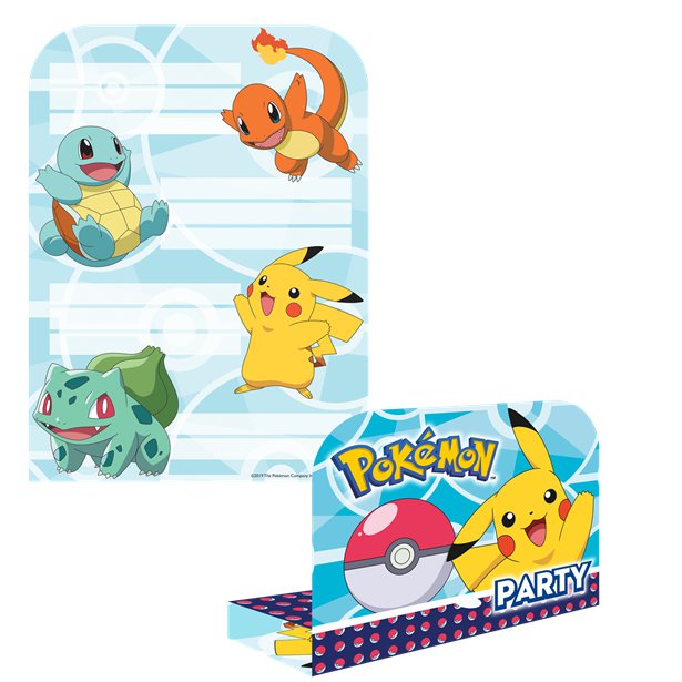 Pokémon Party Invitations (8pk) – product image 1