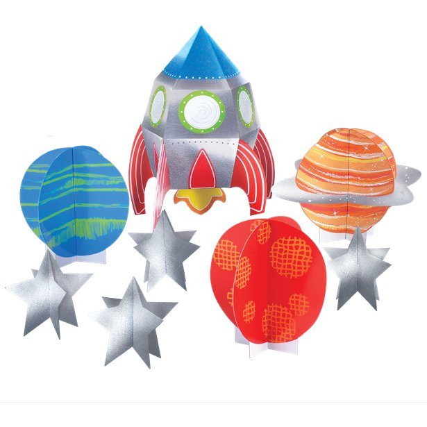 Blast Off Birthday Table Decorating Kit – product image 2