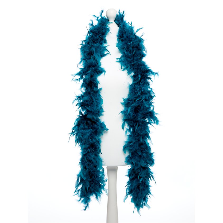 Deluxe Teal Feather Boa -180cm – product image 3