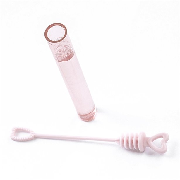 Pink Heart Tube Bubbles (48pk) – product image 3