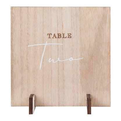 Wooden Table Numbers (12pk)