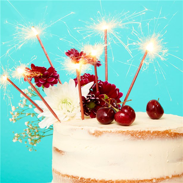 Rose Gold Sparkler Candles - 17.8cm (8pk) – product image 2