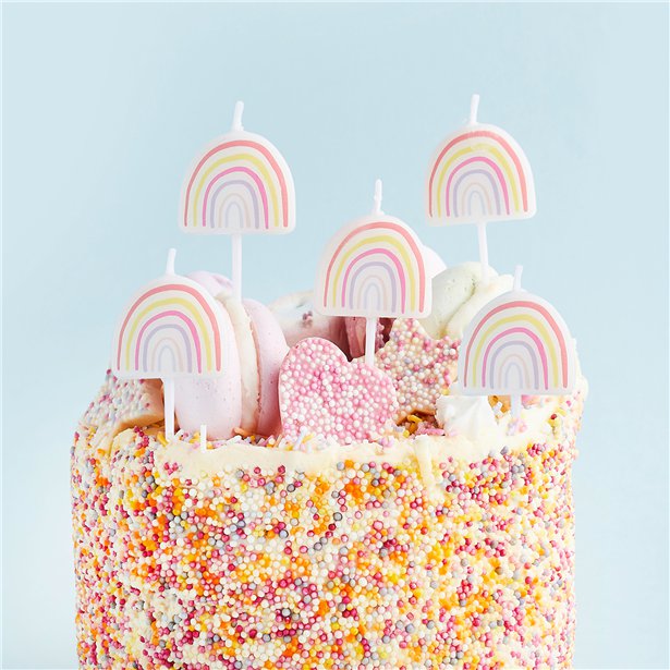 Rainbow Candles (5pk) – product image 3