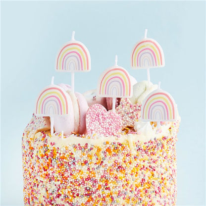 Rainbow Candles (5pk)