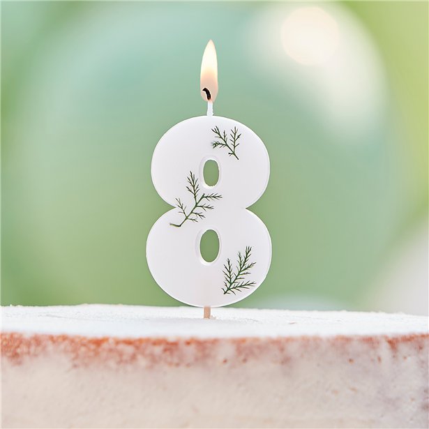 Number 8 Leaf Foliage Candle – product image 2