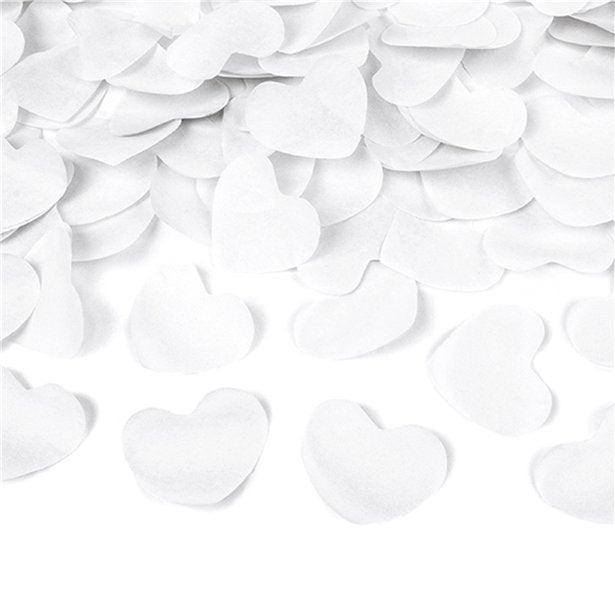 White Hearts Confetti Cannon - 60cm – product image 2