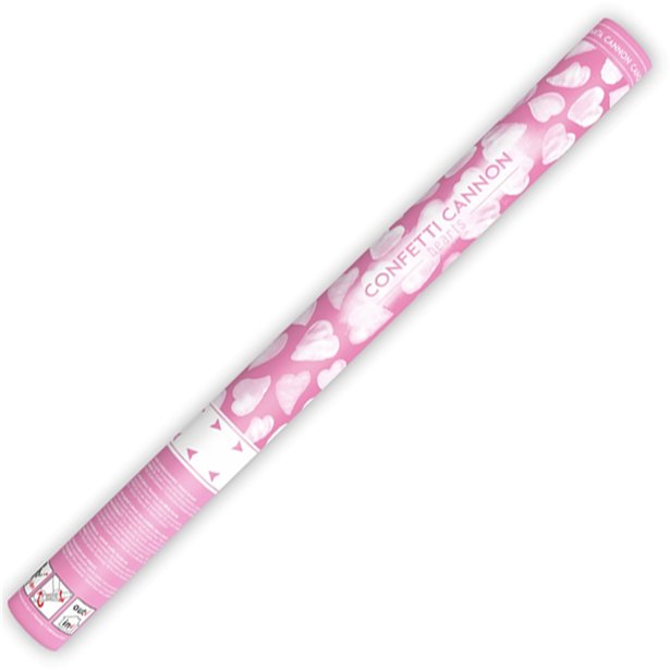 White Hearts Confetti Cannon - 60cm – product image 3