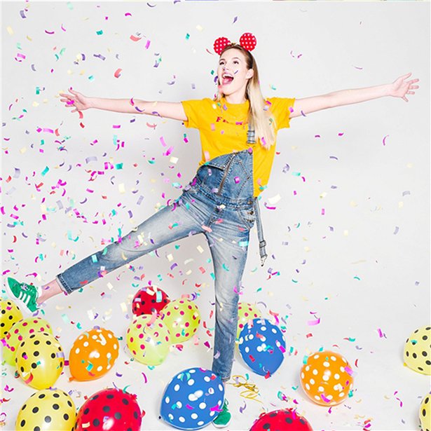 Multi Coloured Confetti Cannon - 40cm – product image 2