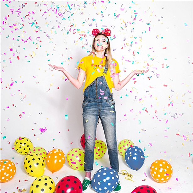 Multi Coloured Confetti Cannon - 40cm – product image 3