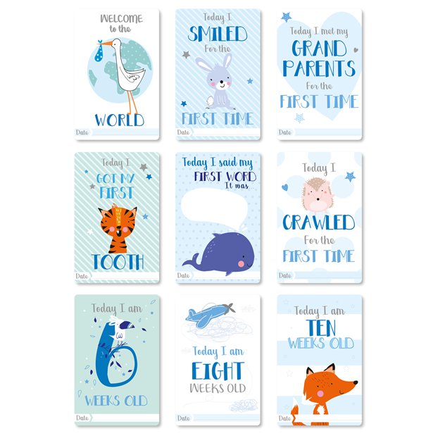 Baby Boy Moment Cards (30pk) – product image 2