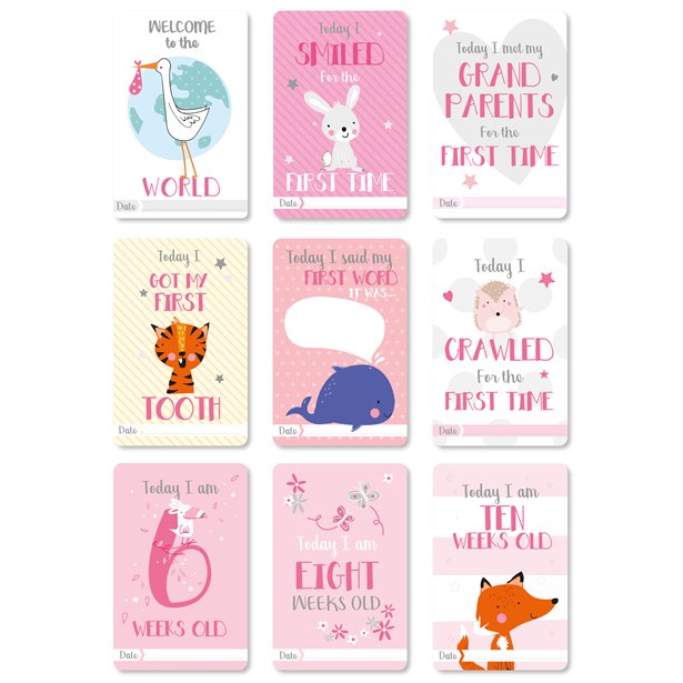 Baby Girl Moment Cards (30pk) – product image 2