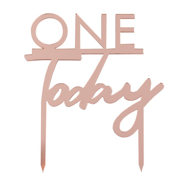 One Today Rose Gold Cake Topper – product image 2