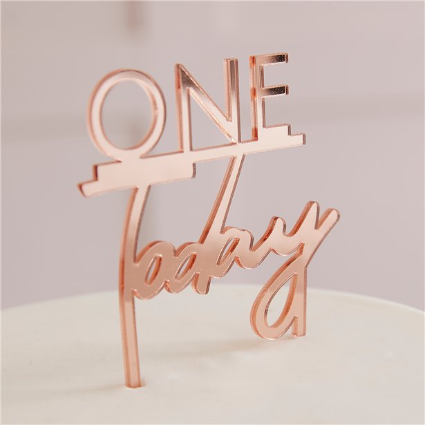 One Today Rose Gold Cake Topper – product image 3