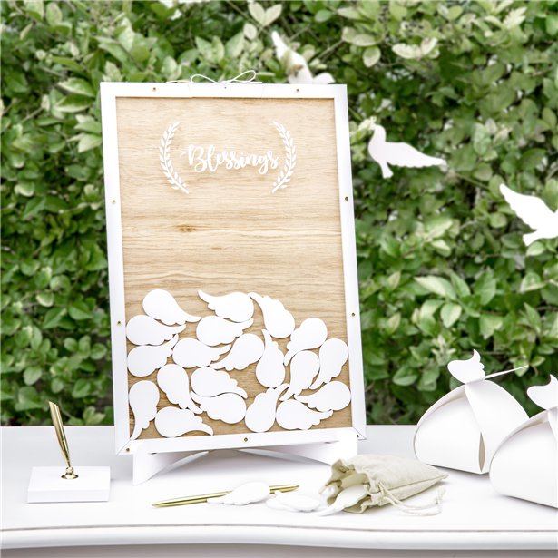 Blessings Wooden Guest Book – product image 3