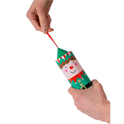 Santa & Friends Pull Pop Crackers - 16cm (4pk)