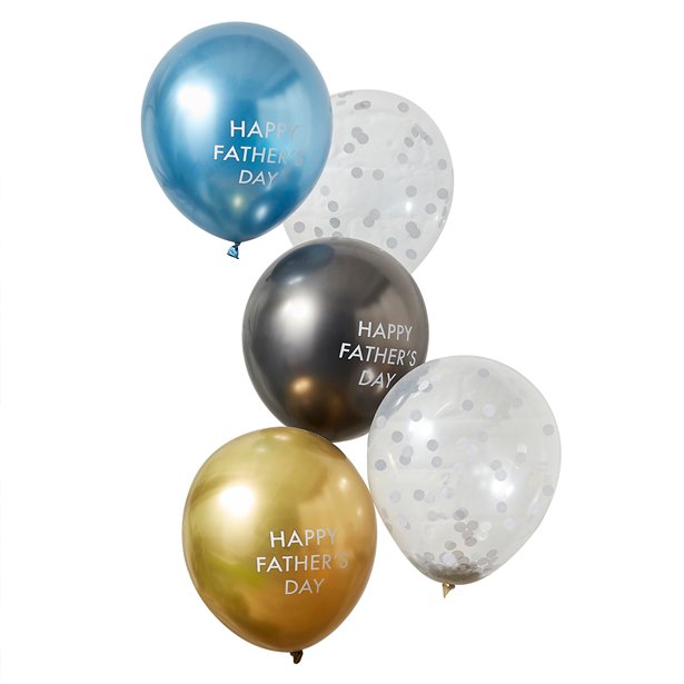 Happy Father's Day Balloons - 12" Latex (5pk) – product image 2