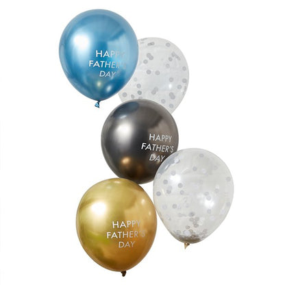 Happy Father's Day Balloons - 12" Latex (5pk)