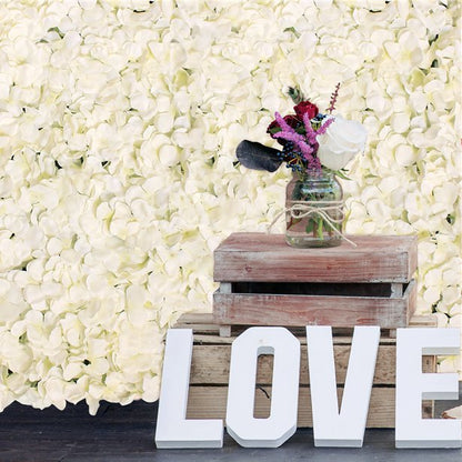 Cream Hydrangea Flower Wall - 40 x 60cm