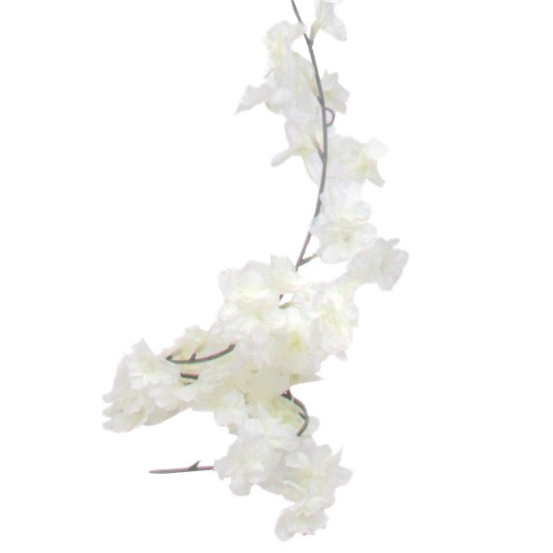 White Blossom Floral Garland - 2.1m – product image 3