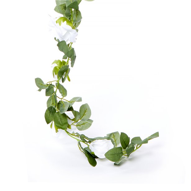 White Rose Garland - 1.75m – product image 3