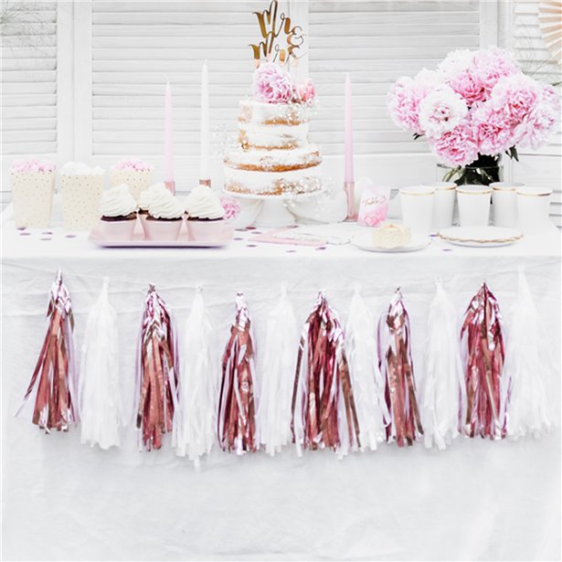 Rose Gold Tassel Garland Decoration - 1.5m