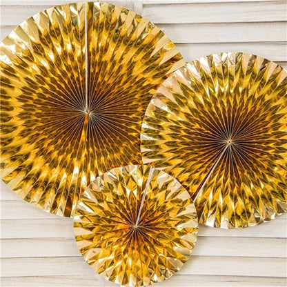 Gold Fans - 40cm (3pk)