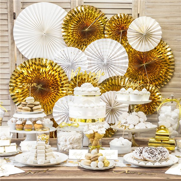 Gold Fans - 40cm (3pk) – product image 3