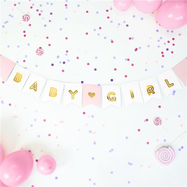 Pink Baby Girl Banner - 1.75m – product image 2
