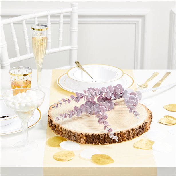 Purple Eucalyptus Spray Decoration - 74cm – product image 2
