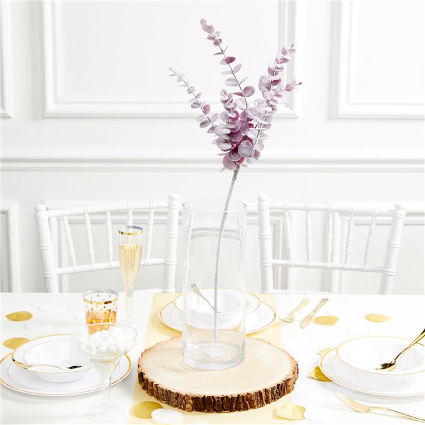 Purple Eucalyptus Spray Decoration - 74cm – product image 3