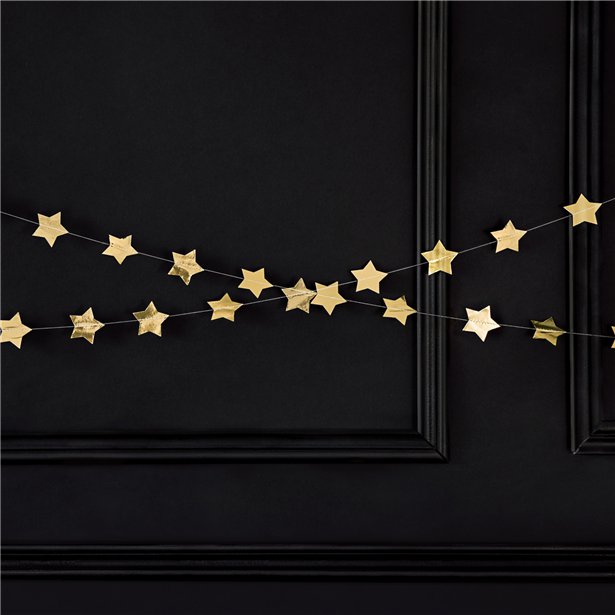 Gold Star Foil Garland - 3.6m – product image 2