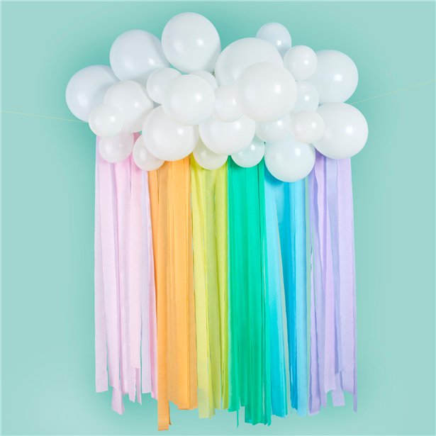 Rainbow Balloon Backdrop Kit - 30 Balloons