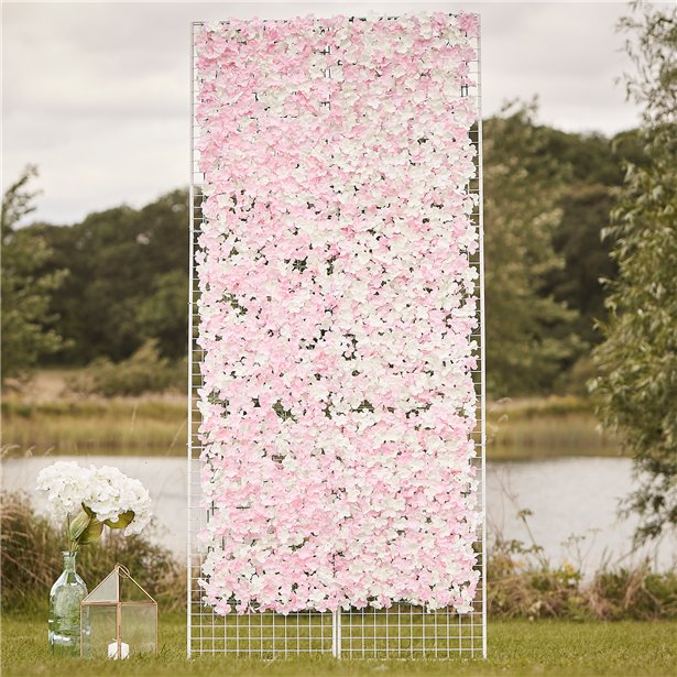 Pink & White Flower Wall Backdrop Tile - 60cm x 40cm – product image 2