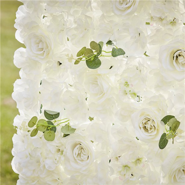 White Rose Flower Wall Backdrop Tile - 60cm x 40cm – product image 3