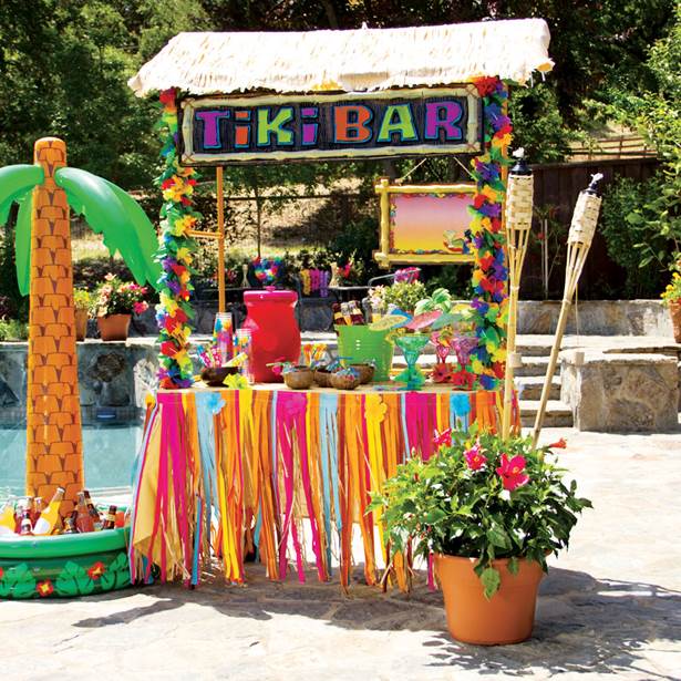 Tiki Bar Hut Frame - 1.4m Hawaiian Decoration – product image 3