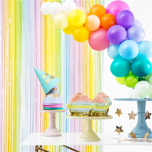 Pastel Rainbow Backdrop Curtain - 1.9m x 1m – product image 2