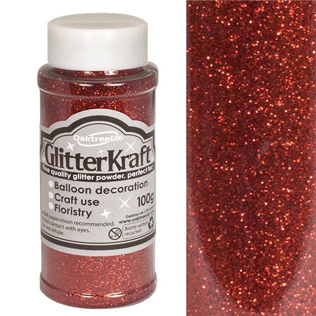 Red Balloon Glitter - 100g – product image 1