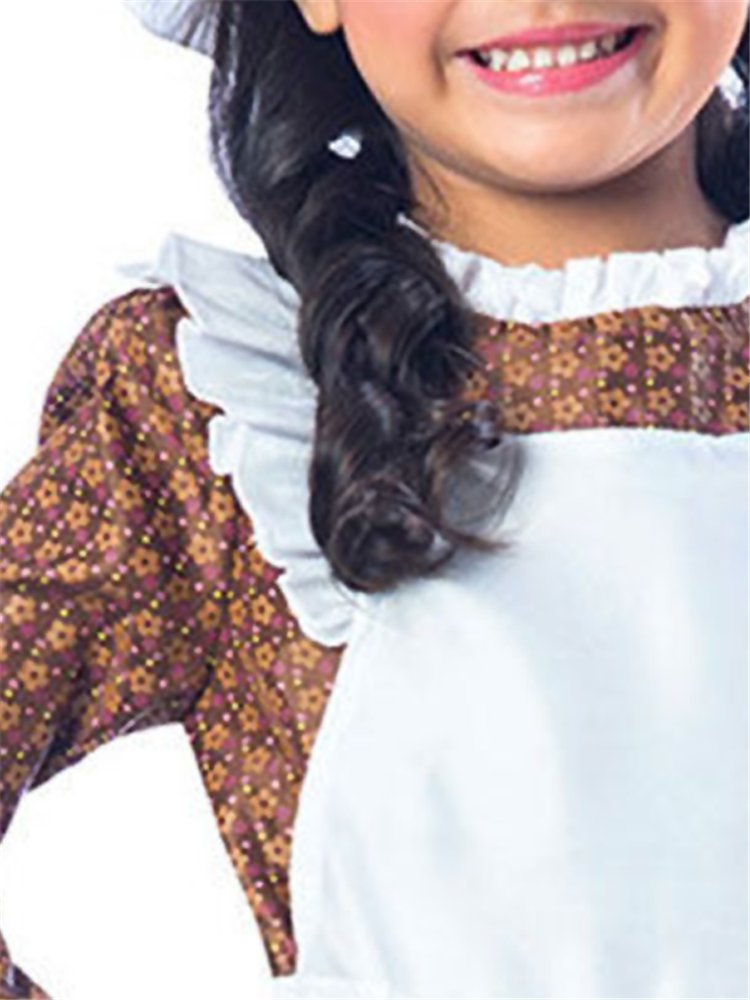 Victorian Girl Brown Dress - Child Costume