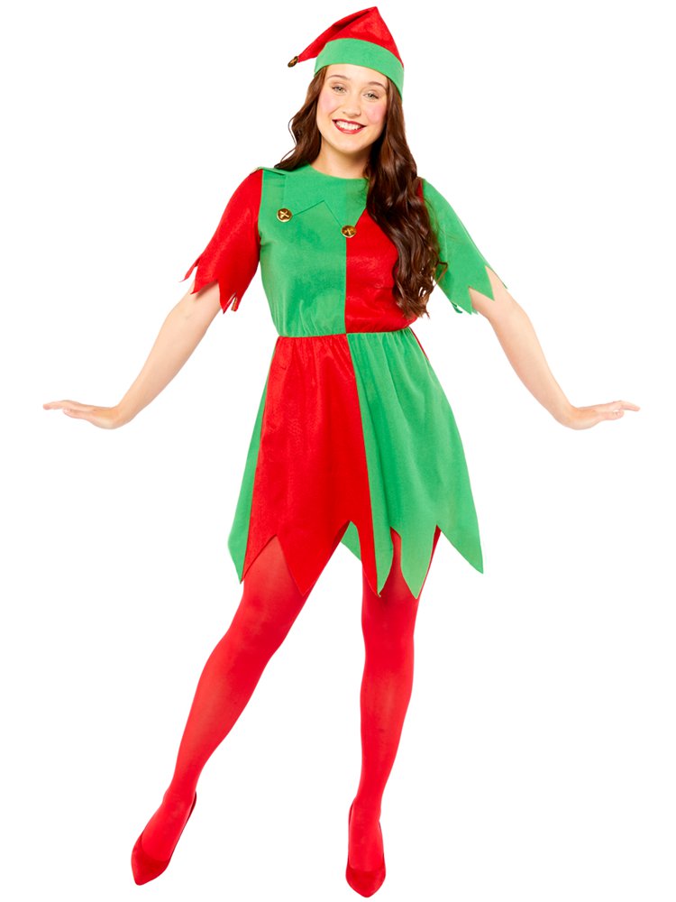 Basic Elf Lady - Adult Costume – Party Delights Wondergroup