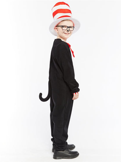Dr Seuss Cat in the Hat Jumpsuit - Child and Teen Costume