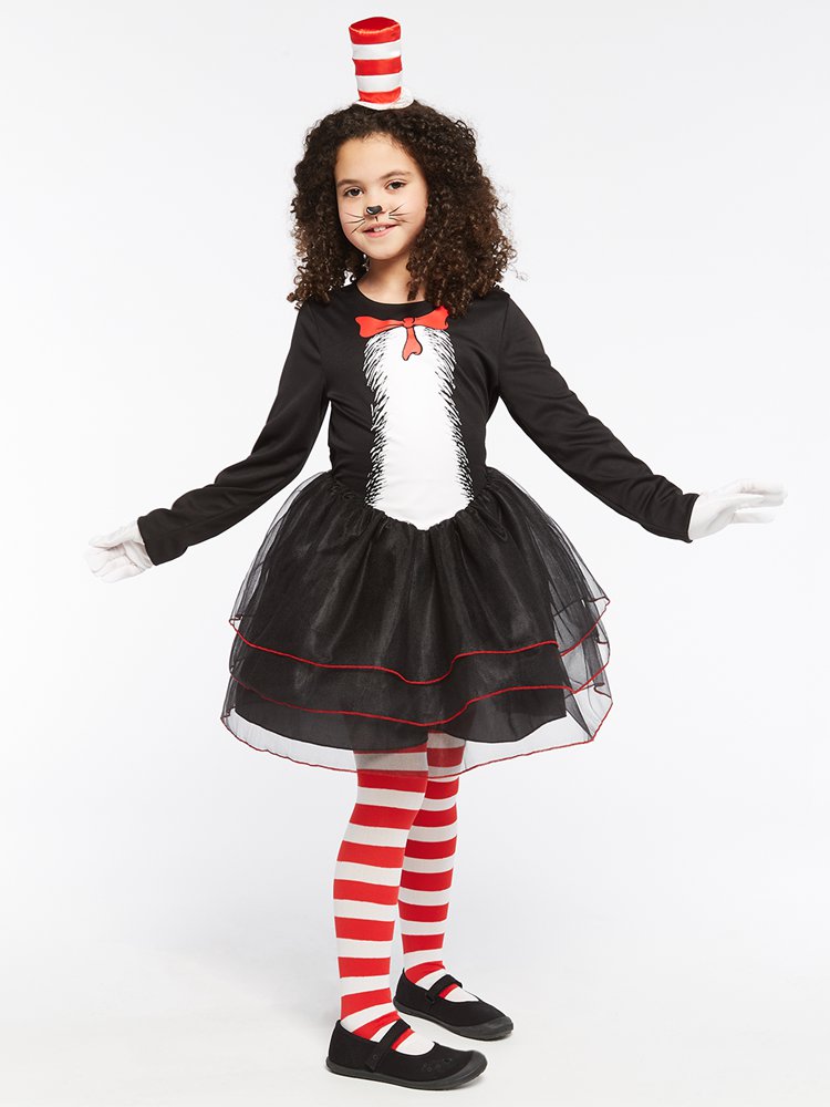 Dr Seuss Cat in the Hat Dress - Child and Teen Costume