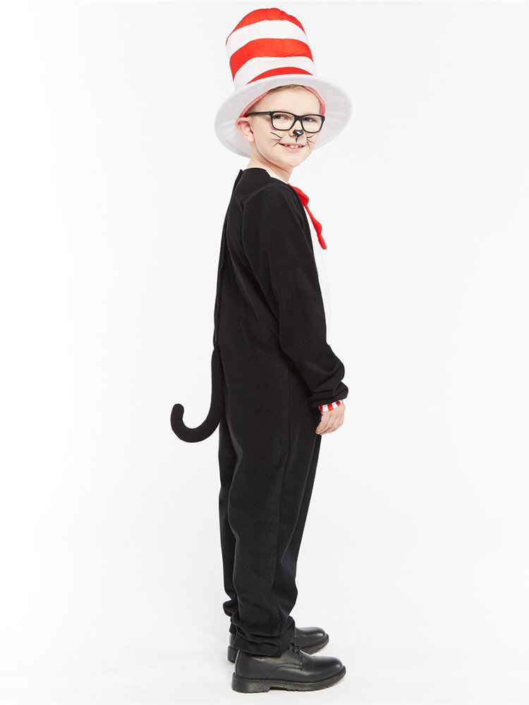 Dr Seuss Cat in the Hat Jumpsuit - Child and Teen Costume