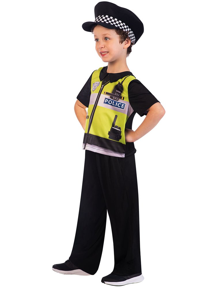 Recycled Police Officer Boy - Toddler and Child Costume