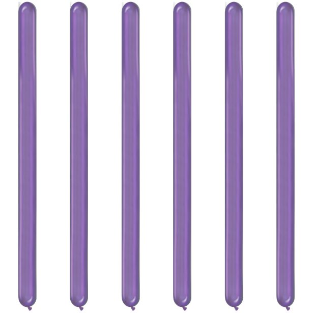 Purple Chrome Modelling Balloons - 260Q Latex (100pk)